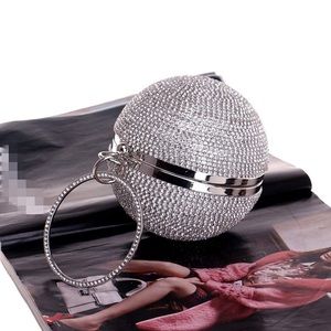 Rhinestone ball clutch